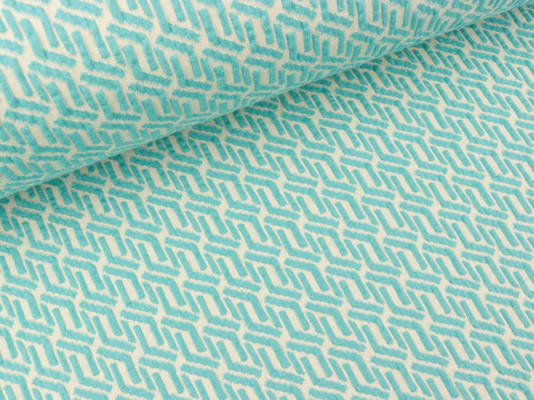 Reststück 23cm - Hamburger Liebe Queens United 3D All in one Knit meringa-celeste