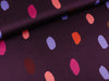 Baumwollsatin Webware Summer Spot bunt auf Dark purple by Nerida Hansen