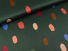 Baumwollsatin Webware Summer Spot bunt auf Dark green by Nerida Hansen