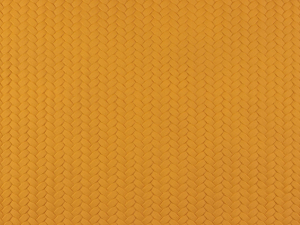 Kunstleder in Flechtoptik Pinto senfgelb uni