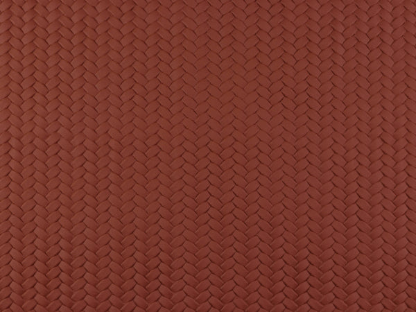 Kunstleder in Flechtoptik Pinto dunkelbraun uni