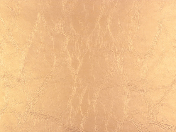 Metallic Kunstleder Paloma gold glänzend uni mit Filzabseite