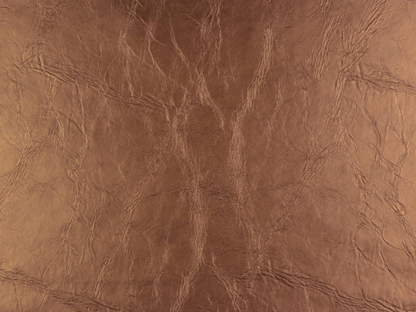 Metallic Kunstleder Paloma kupfer glänzend uni mit Filzabseite