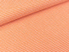 Baumwoll Webware Karo orange-weiß 2mm Karo