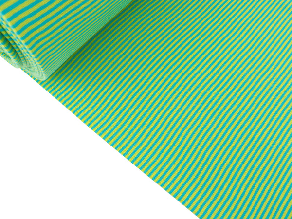 Hamburger Liebe Bio Ringel small Bündchenware türkis-kiwi im Schlauch