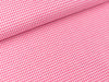 Baumwoll Webware Karo pink-weiß 2mm Karo