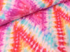 Viskose Crêpe Marocain V Shape Tie Dye cyclam-bunt Digitaldruck