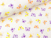 Baumwolljersey Glitter Butterflies bunt auf Off white