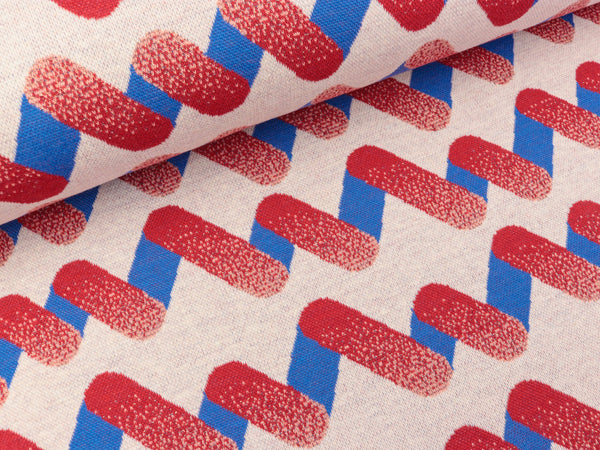 Hamburger Liebe Jacquard BLING BLING Up and Down winterweiß-flamme-bluette-kupfer Farbverlauf