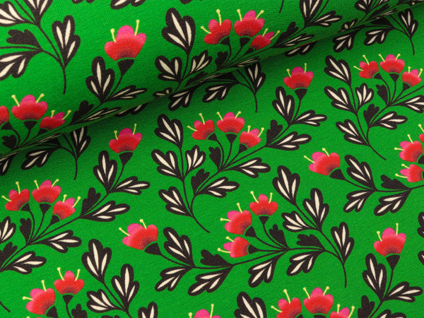 Hamburger Liebe Baumwollsweat BLING BLING Blue Bell grün-bunt