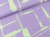 Viskose Webware Chally Paint Stripes hellgrün auf Flieder