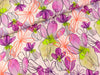 Reststück 133cm - Viskose Ecovero Webware Mr. Beardy pastellrosa-bunt by Nerida Hansen