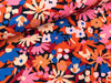 Baumwolljersey Pop Blossom navy-bunt by Nerida Hansen