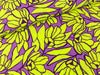 Viskose Ecovero Webware Inked Bouquet purple-lime by Nerida Hansen