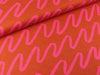 Feine Baumwoll Popeline Making Waves ruby-pink by Nerida Hansen