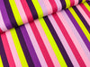 Feine Baumwoll Popeline Summer Stripe purple-bunt by Nerida Hansen