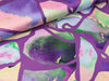 Baumwollsatin Webware Resonate Neon purple-bunt by Nerida Hansen