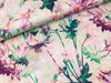 Baumwollsatin Webware Japanese Anemone lavender-bunt by Nerida Hansen