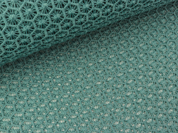 Lace/Spitze Blumenmuster oldmint uni