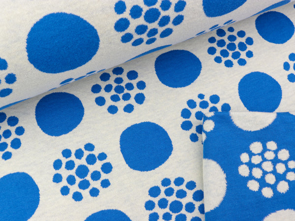 Hamburger Liebe Sommer Jacquard AL LAGO Punti Doubleface bluette-meringa