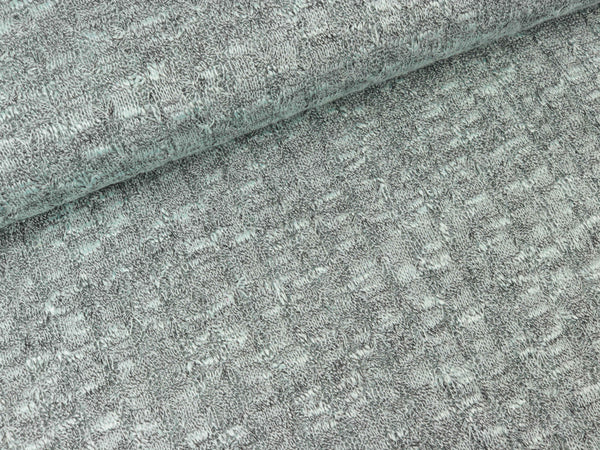 Leichter Strickstoff Annalena Lochmuster mint meliert