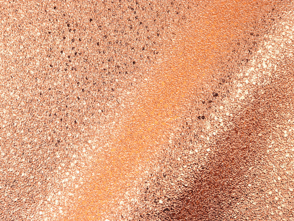 Strukturkunstleder Rocks Metallic kupfer glänzend