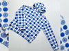 Hamburger Liebe Sommer Jacquard AL LAGO Punti Doubleface bluette-meringa