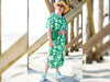 Hamburger Liebe New Cotton Satin Webware AL LAGO Fiori verde erba-bunt