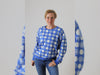 Hamburger Liebe Sommer Jacquard AL LAGO Punti Doubleface bluette-meringa