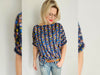 Hamburger Liebe Baumwolljersey AL LAGO Felice blue navy-bunt