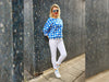 Hamburger Liebe Sommer Jacquard AL LAGO Punti Doubleface bluette-meringa