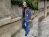 Hamburger Liebe Baumwollsweat Midnight Nocturn Life Hirsche blue navy-bunt