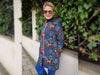 Hamburger Liebe Baumwollsweat Midnight Nocturn Life Hirsche blue navy-bunt