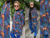Hamburger Liebe Baumwollsweat Midnight Nocturn Life Hirsche blue navy-bunt