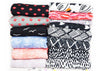 Modalsweat Just Black and White Brush-Striche weiß auf Schwarz by Cherry Picking