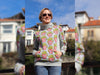 Hamburger Liebe Classic No.1 Baumwollsweat OMG Fries mittelgrau meliert-bunt