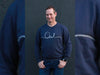 Reststück 44cm - Hamburger Liebe Cuddle Me Sweat blue navy uni
