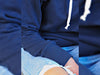 Reststück 44cm - Hamburger Liebe Cuddle Me Sweat blue navy uni