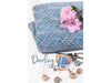 Reststück 46cm - Jacquard Jersey Darling Linien jeansblau-rose apricot by Lila-Lotta
