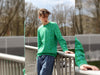 Reststück 22cm - Hamburger Liebe Jacquard Easygoing June Doubleface verde erba-türkis