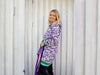 Reststück 115cm - Hamburger Liebe 2 Farb-Jacquardjersey Queens United Forever meringa-viola