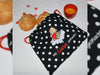 Steinbeck DIY Baumwollcanvas Happy Kitchen Mit Liebe gemacht schwarz-rot Panel 145cm
