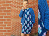 Hamburger Liebe Baumwollsweat Life Loves You Bouquet blue navy-bunt