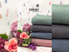 French Terry Raindance bunt auf Jeansblau by Lila Lotta