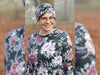 Reststück 123cm - Baumwolljersey My Watercolor Garden anthrazit by Lila-Lotta