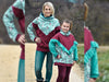 Reststück 130cm - Baumwollsweat My little Penguin eisblau by Christiane Zielinski