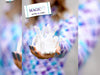 Reststück 37cm - Baumwolljersey Crystal Magic Rautenmuster hellmint-lila by Lycklig Design