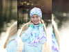Reststück 37cm - Baumwolljersey Crystal Magic Rautenmuster hellmint-lila by Lycklig Design