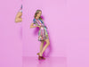 Baumwoll Voile Acrylic All Over light Mauve Digitaldruck