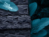 Reststück 69cm - French Terry Palm Springs schwarz-grau by Thorsten Berger
